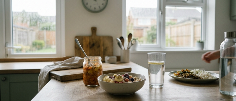 Gut Health Basics: Fiber, Fermented Foods, Hydration and Steady Meal Rhythms